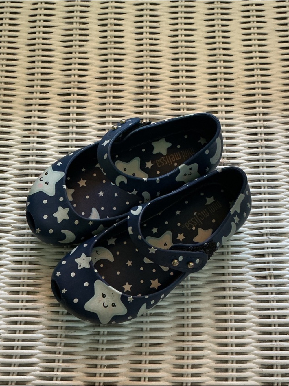 Mini Melissa Navy Star & Moon Mary Janes